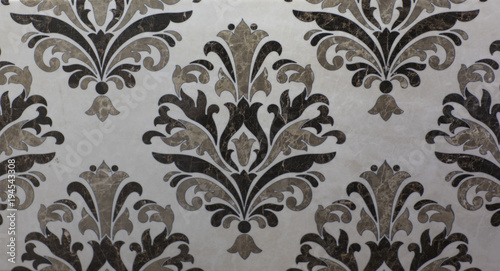 tile texture, abstract floral pattern