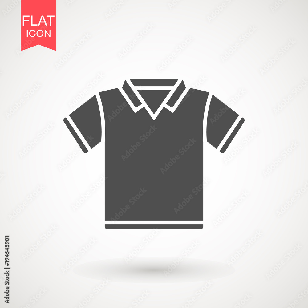 Shirt icon. Tshirt flat design. T shirt wear fashion. Stock vector illustration flat design style Shirt icon. Tshirt flat design. T shirt wear fashion. Stock vector illustration flat design style