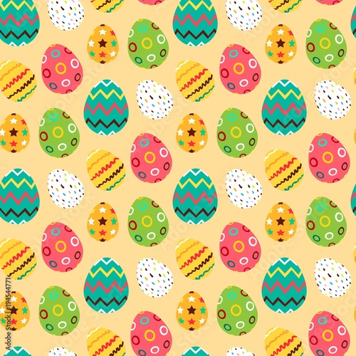 Easter bright seamless pattern.