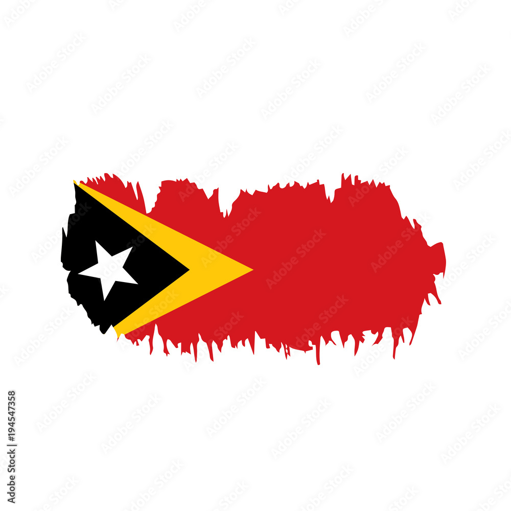 east timor flag, vector illustration east timor flag, vector illustration
