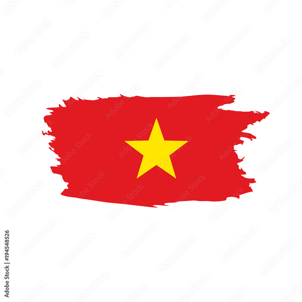 Vietnam flag, vector illustration Vietnam flag, vector illustration