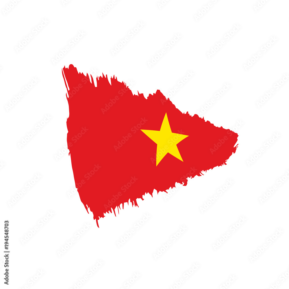 Vietnam flag, vector illustration Vietnam flag, vector illustration