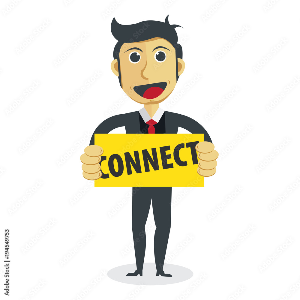 Cartoon Connect Illustration