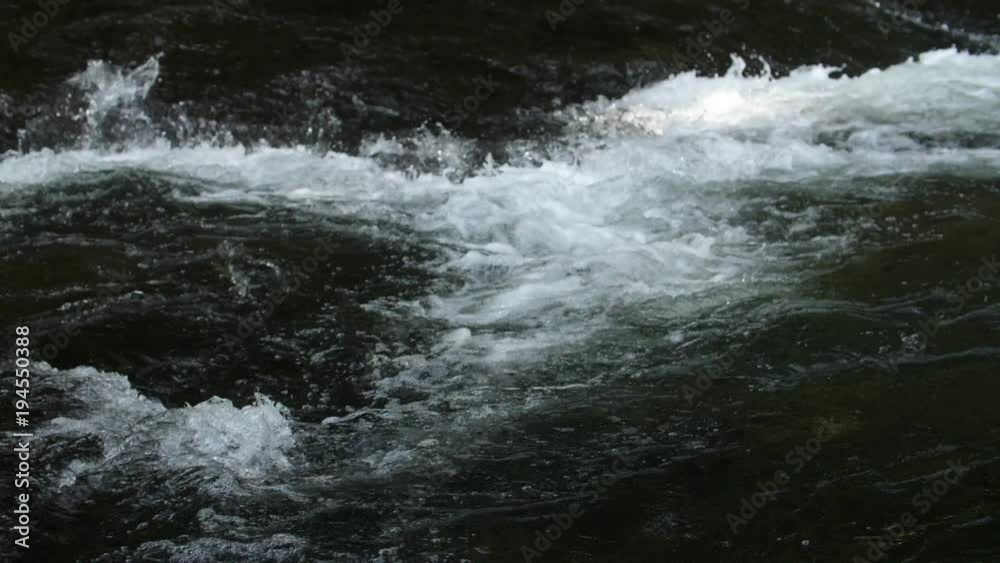 Slow motion of river water Slow motion of river water