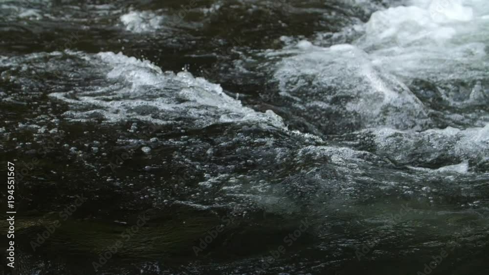 Slow motion of river water Slow motion of river water