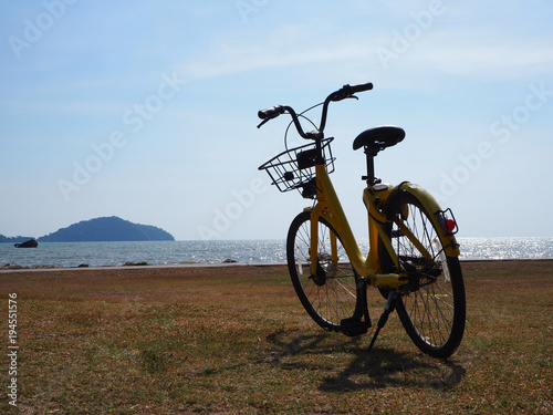 Fototapeta Naklejka Na Ścianę i Meble -  City bikes rent parking in Phuket Thailand