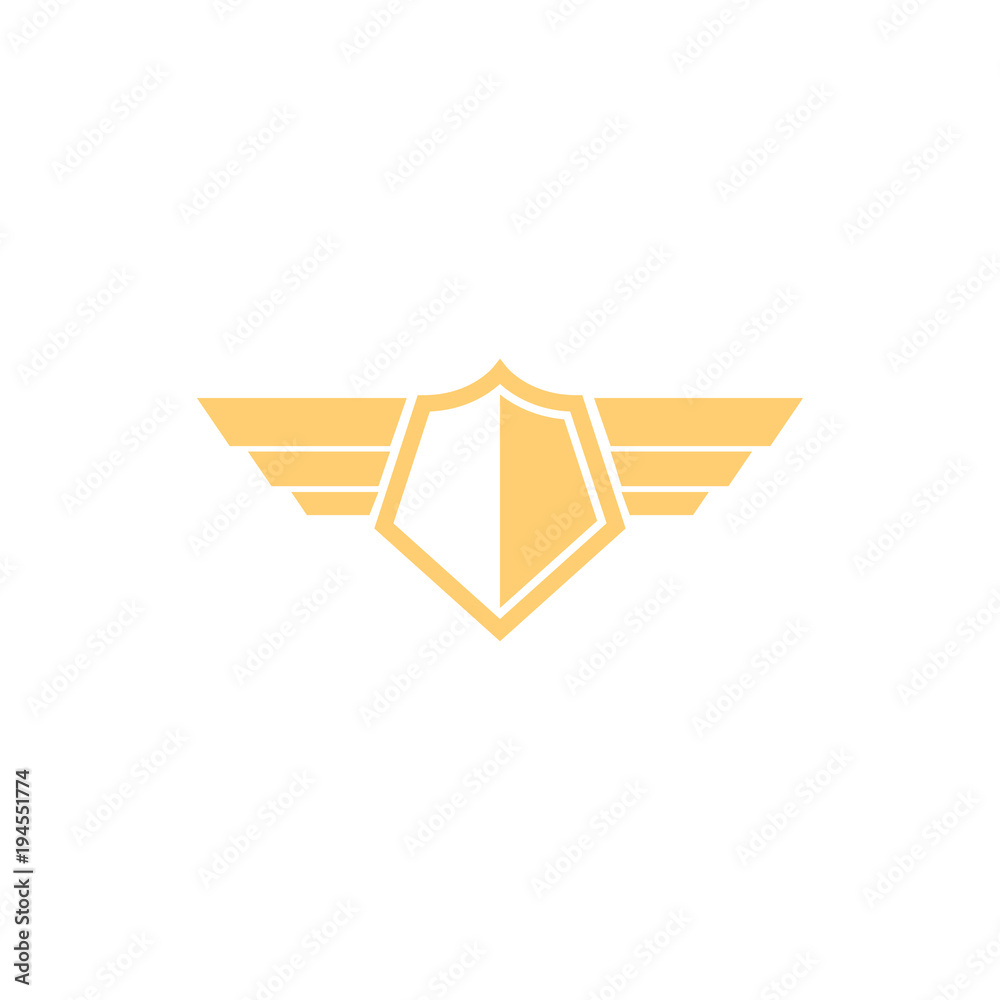 shield with wing logo design, shield with wing icon, logo design template, symbol for company shield with wing logo design, shield with wing icon, logo design template, symbol for company