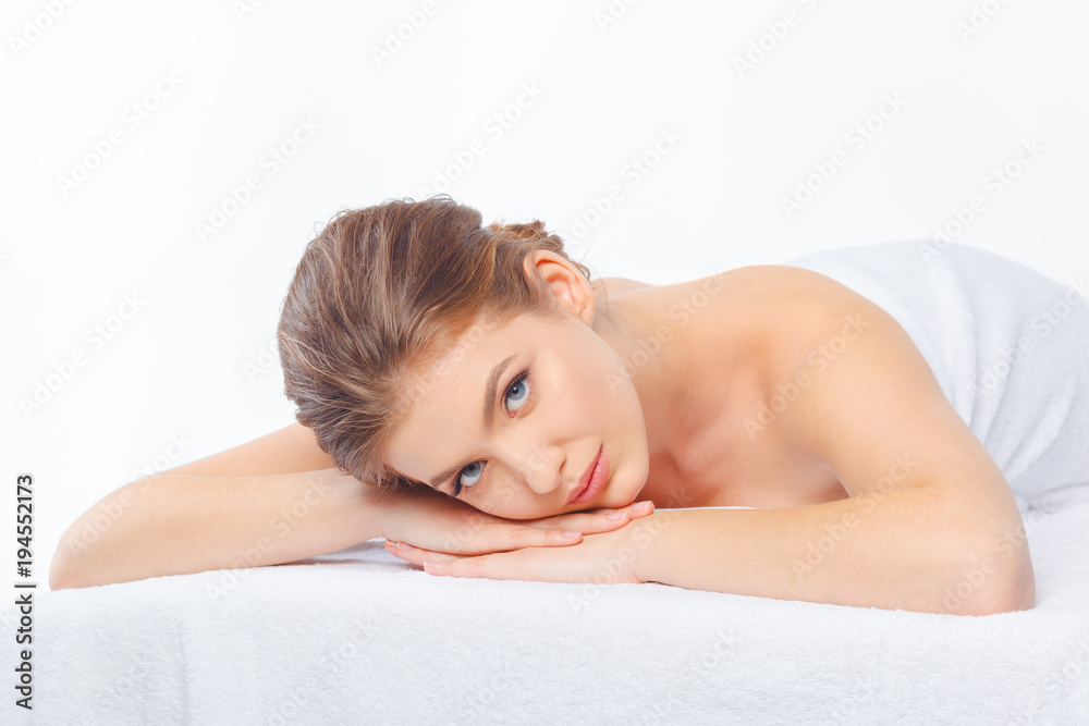 Young, beautiful and healthy woman in spa salon. Young, beautiful and healthy woman in spa salon.