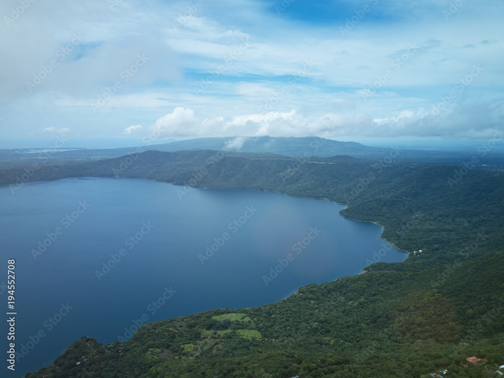Aerial view on Apoyo lagoon