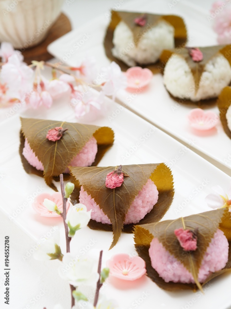 かわいい和菓子 桜餅 Stock 写真 Adobe Stock