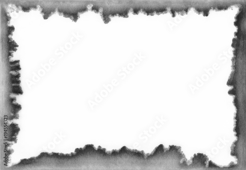 abstract background for your text or picture. natural blackandwhite chemical frame around photo paper sheet.