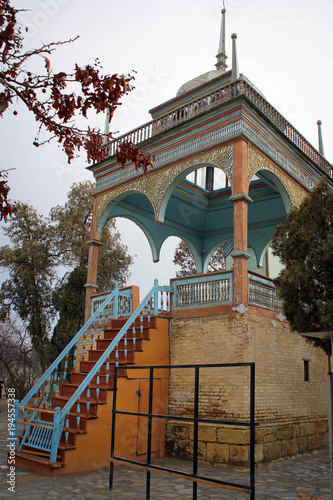 Sitorai Mokhi-Khosa Palace in ancient Bukhara, residence of Emir, Uzbekistan photo