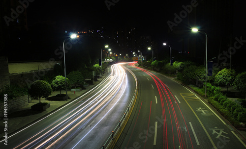 City night traffic