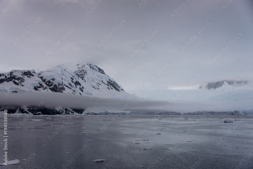 Antarctic seascape with ice Antarctic seascape with ice