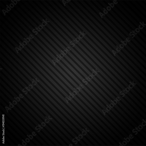 Black lighting background with diagonal stripes. Vector abstract background