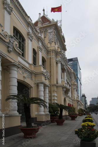 Fototapeta Naklejka Na Ścianę i Meble -  Ho Chi Minh City Hall.  Ho Chi Minh City (Siagon), Vietnam