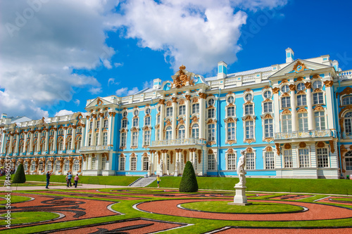 The courtyard of the Catherine Palace in Tsarskoe Selo
