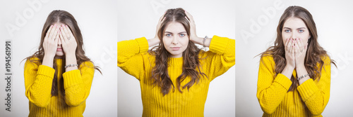 Photos Frau symbolisiert drei Paraphrasen von Konfuzius