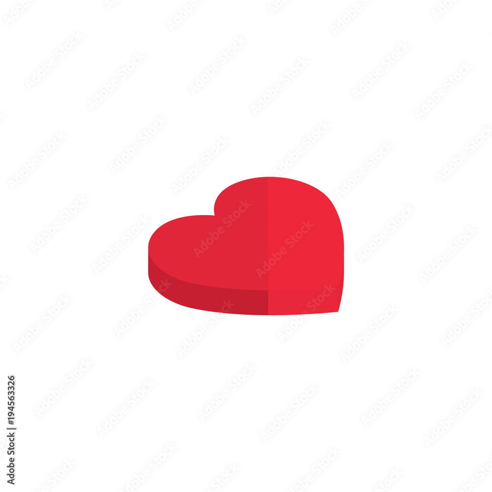 Abstract Isometric heart of Emoticons.