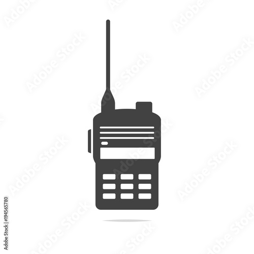 Walkie talkie icon vector isolated