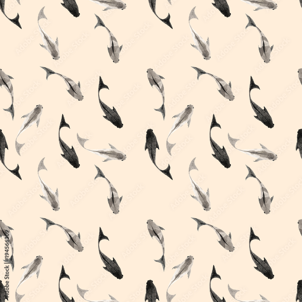 fish ink pattern fish ink pattern