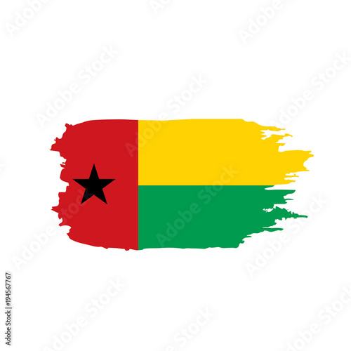 Guinea Bissau flag  vector illustration