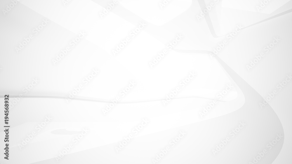 White smooth abstract architectural background. 3D illustration and rendering White smooth abstract architectural background. 3D illustration and rendering