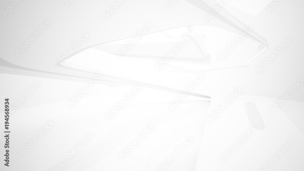 White smooth abstract architectural background. 3D illustration and rendering White smooth abstract architectural background. 3D illustration and rendering