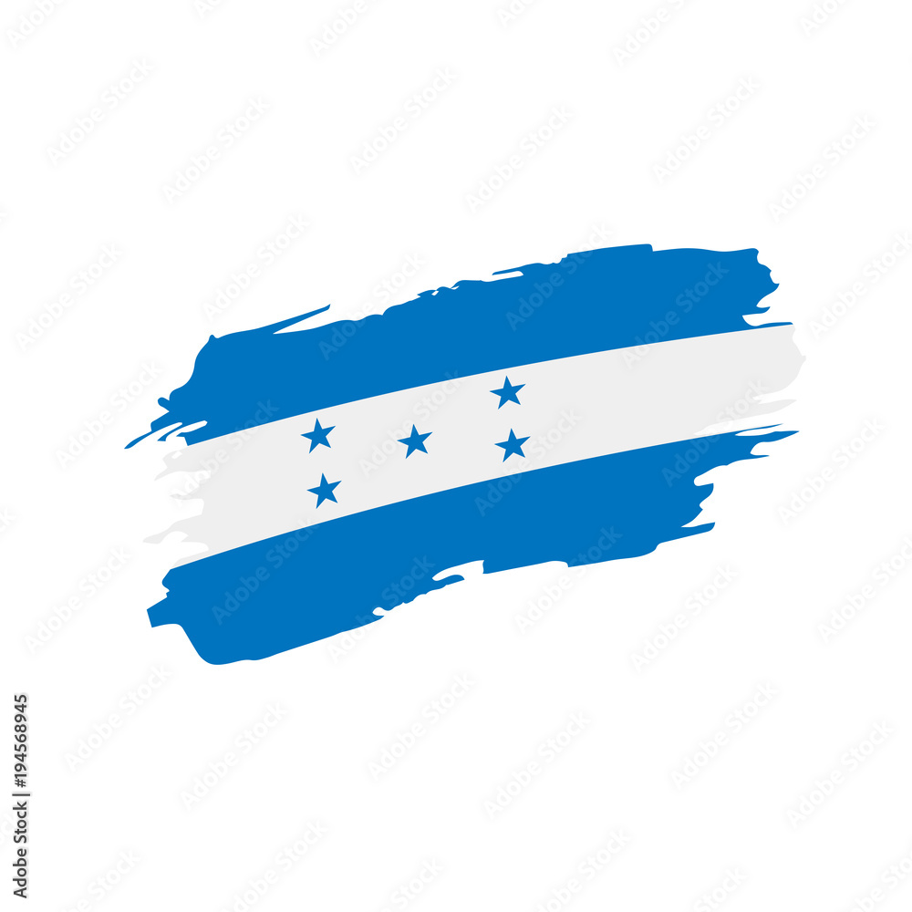 Honduras flag, vector illustration Honduras flag, vector illustration