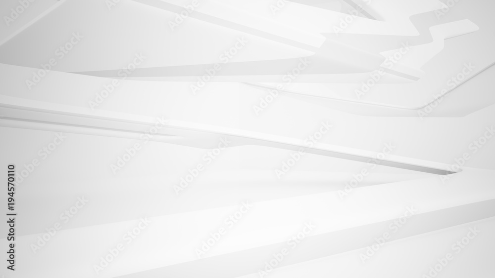 White smooth abstract architectural background. 3D illustration and rendering White smooth abstract architectural background. 3D illustration and rendering