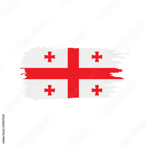 Georgia flag, vector illustration