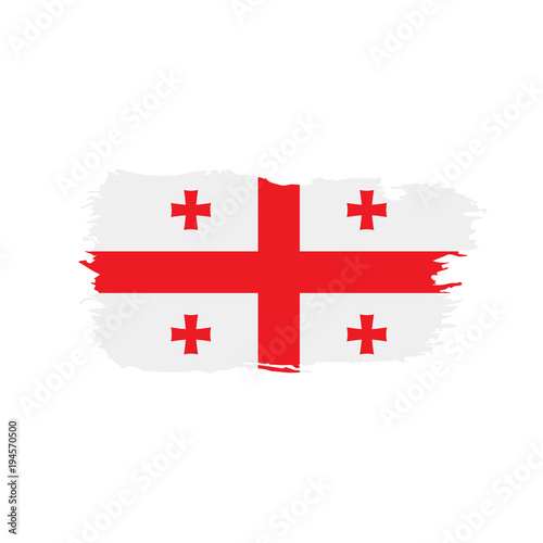 Georgia flag, vector illustration