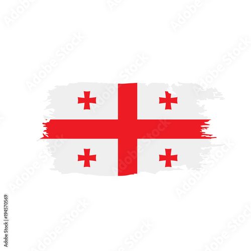 Georgia flag, vector illustration