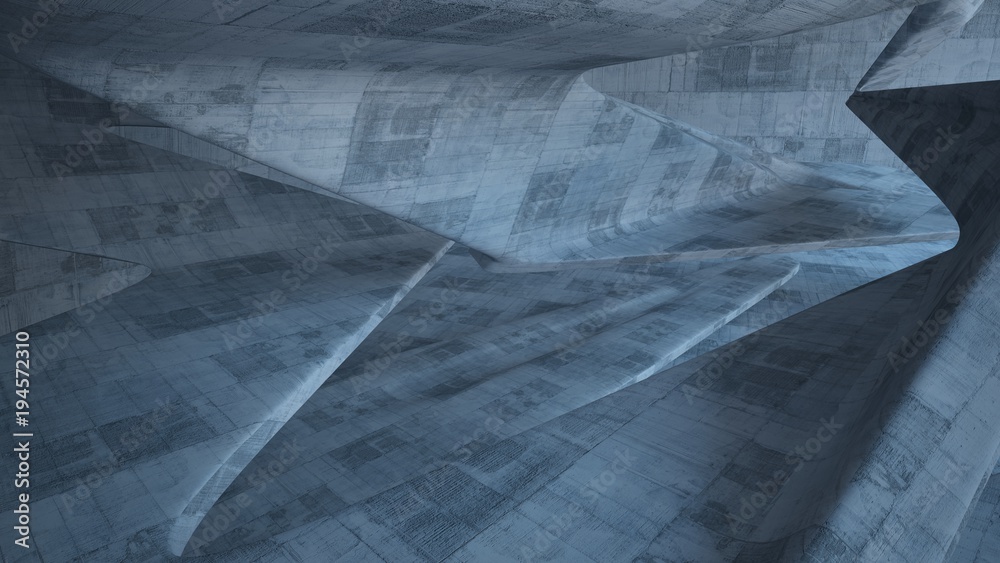 Empty dark abstract concrete smooth interior . Architectural background. 3D illustration and rendering Empty dark abstract concrete smooth interior . Architectural background. 3D illustration and rendering