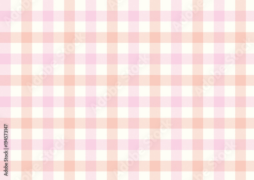 ガンクラブチェック-ピンクとオレンジ