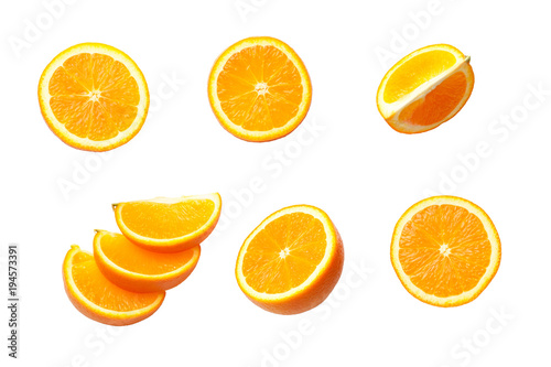 Orange Isolated on White Background