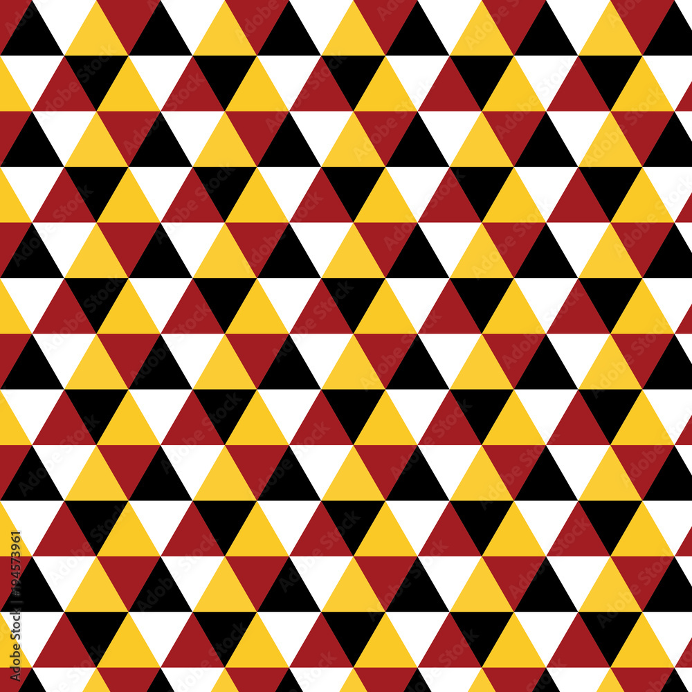 Red, yellow, black and white triangle vector pattern Red, yellow, black and white triangle vector pattern
