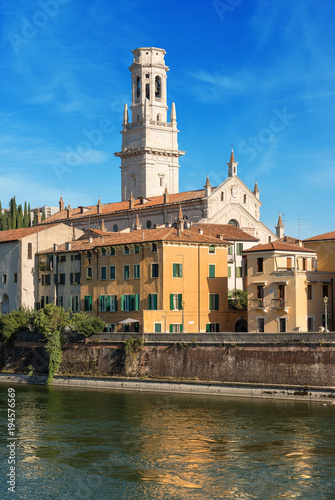 Cathedral of Verona and Adige River - Veneto Italy