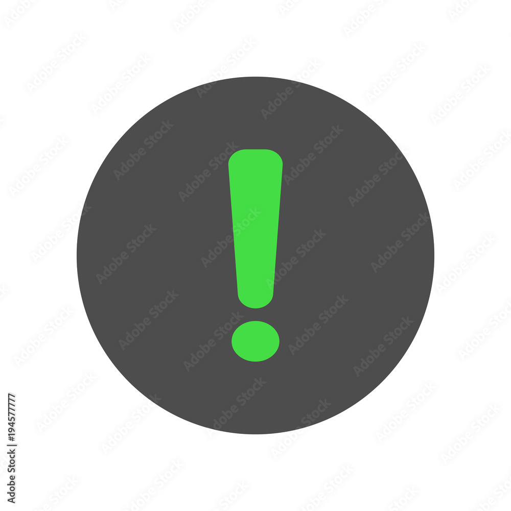 Warning sign. Exclamation point (mark) icon. Vector. Warning sign. Exclamation point (mark) icon. Vector.