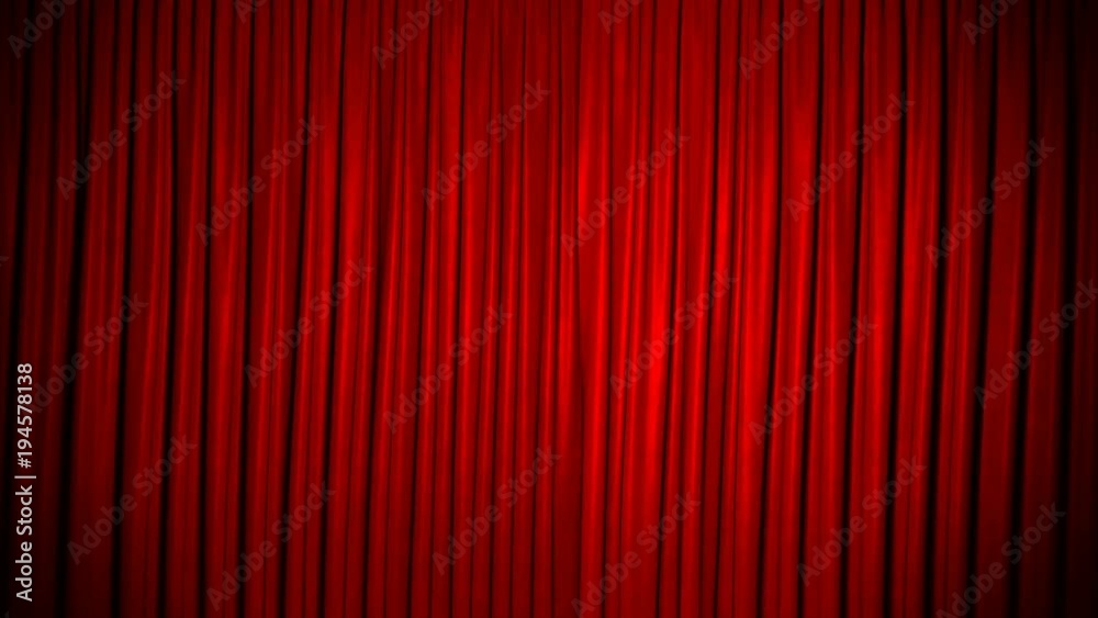 Curtain Red Velvet Loop Background Closed Standing 4K Curtain Red Velvet Loop Background Closed Standing 4K