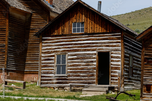 Building in Bannack, Montana a restored abandoned mining town