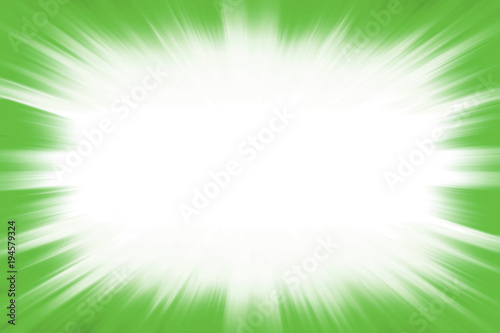 Green starburst explosion border