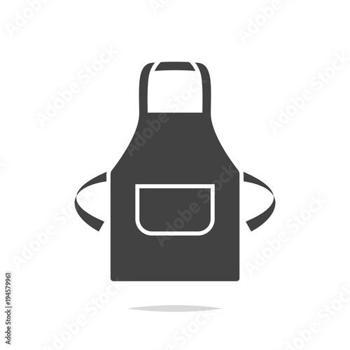 Apron icon vector isolated