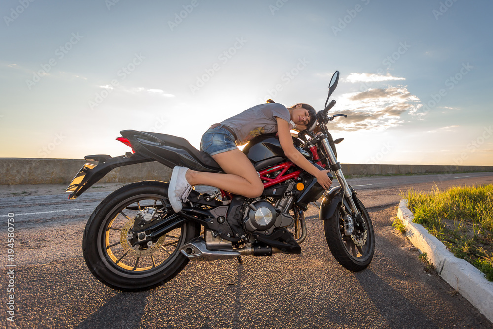 Woman on the bike