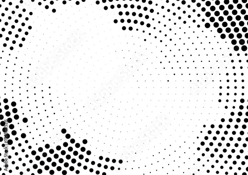 Halftone dotted background in pop art style