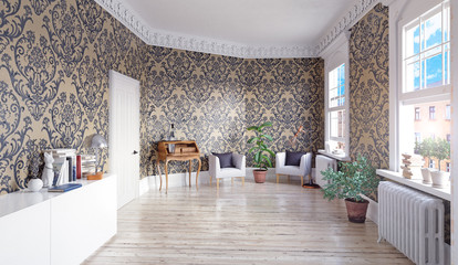 living hall interior.
