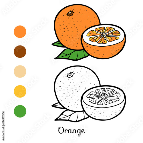 Coloring book, Orange