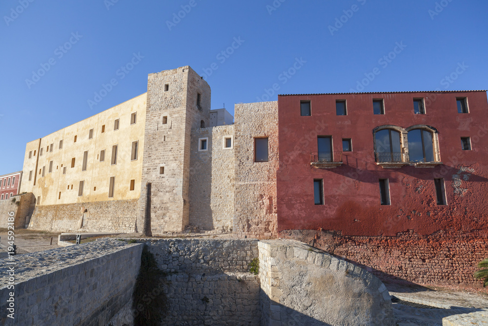 Historic area, Dalt Vila, fortified upped town,UNESCO world heritage site. Ibiza, Spain.