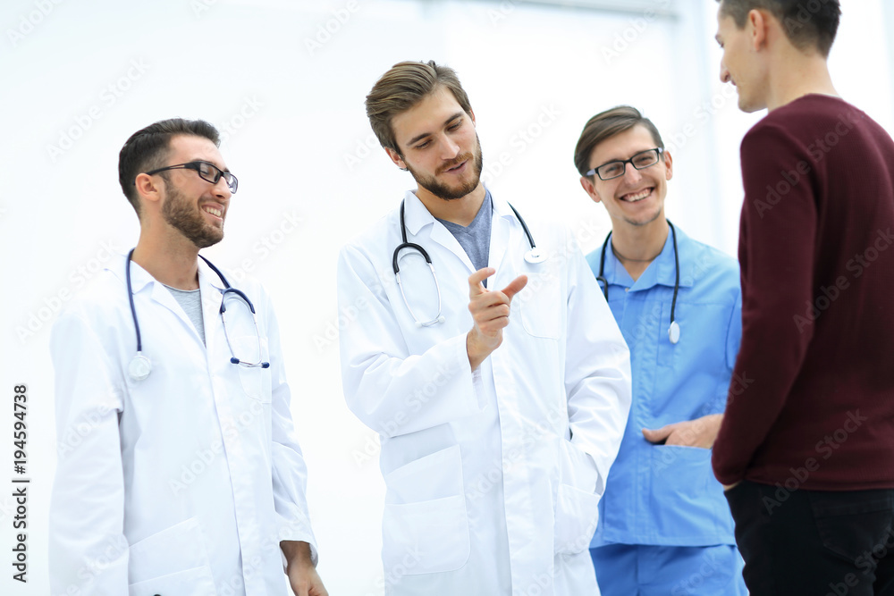 doctor explaining diagnosis to his patient doctor explaining diagnosis to his patient