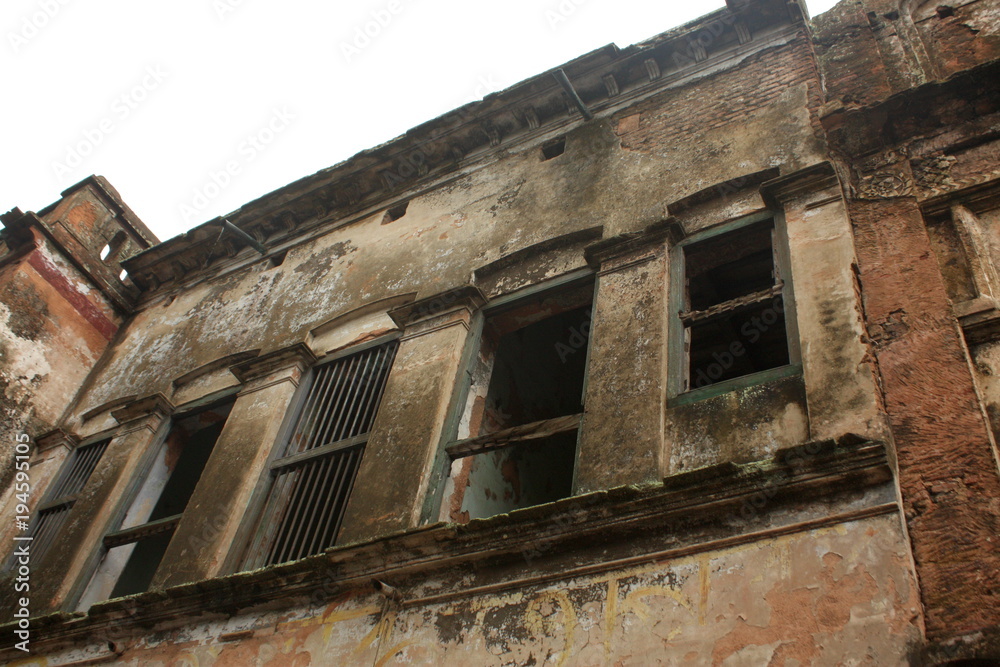 Ruined house in Panam Nagor. An ancient historical city, Sonargaon, Bangladesh. Historical buildings which were built centuries ago during the time of Baro-Bhuyan (warrior chiefs and landlords) Ruined house in Panam Nagor. An ancient historical city, Sonargaon, Bangladesh. Historical buildings which were built centuries ago during the time of Baro-Bhuyan (warrior chiefs and landlords)